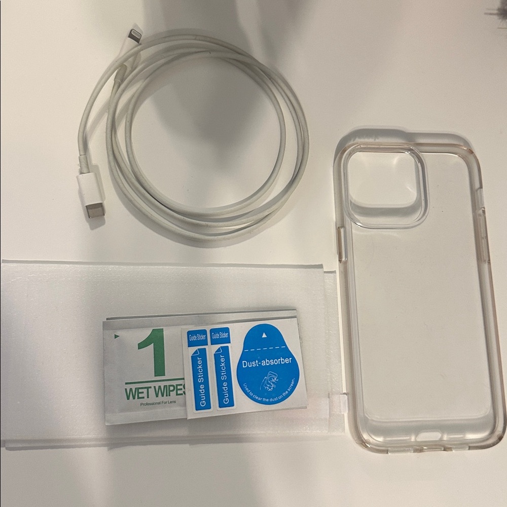 iPhone 14 Pro Max case and glass screen protectors